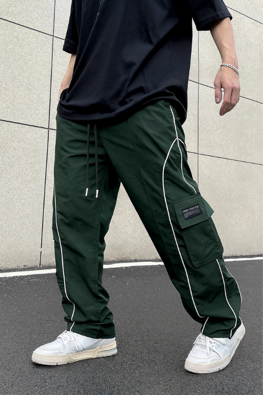 Herren Cargo-Hose mit seitlichen Streifen für sportlichen und entspannten Look