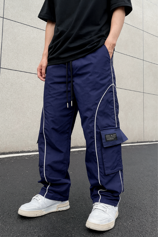 Herren Cargo-Hose mit seitlichen Streifen für sportlichen und entspannten Look