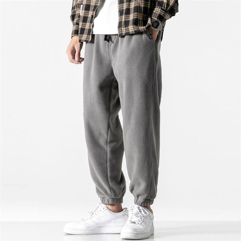 Herren Casual Jogginghosen aus Fleece mit elastischem Bund