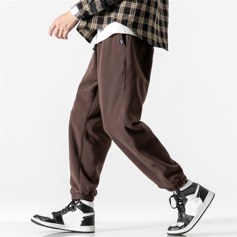 Herren Casual Jogginghosen aus Fleece mit elastischem Bund