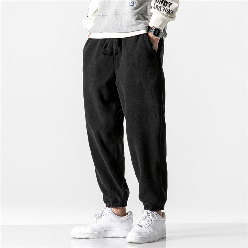 Herren Casual Jogginghosen aus Fleece mit elastischem Bund