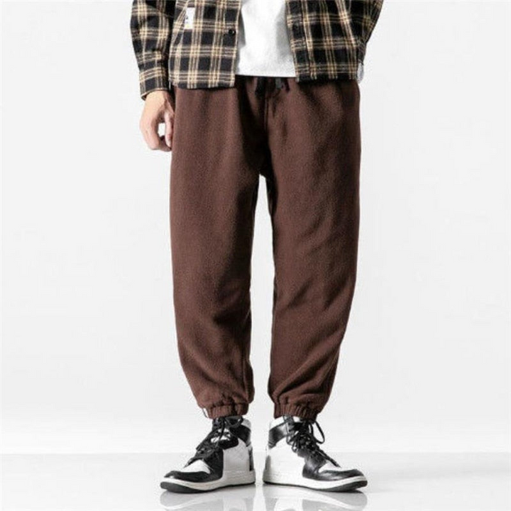 Herren Casual Jogginghosen aus Fleece mit elastischem Bund