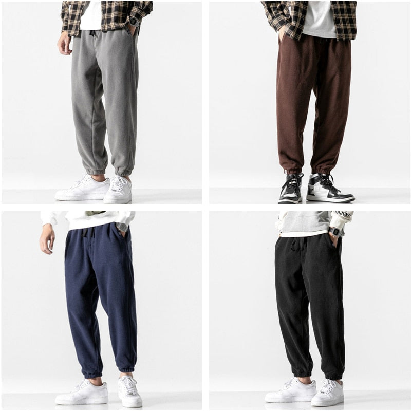 Herren Casual Jogginghosen aus Fleece mit elastischem Bund