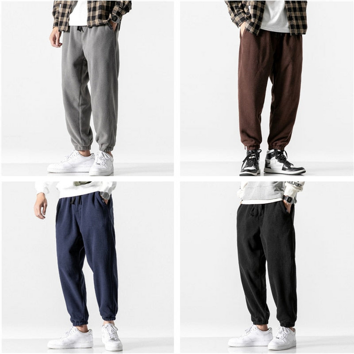 Herren Casual Jogginghosen aus Fleece mit elastischem Bund