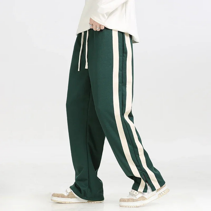 Moderne Herren-Hosen mit verstellbarem Bund und geradem Schnitt