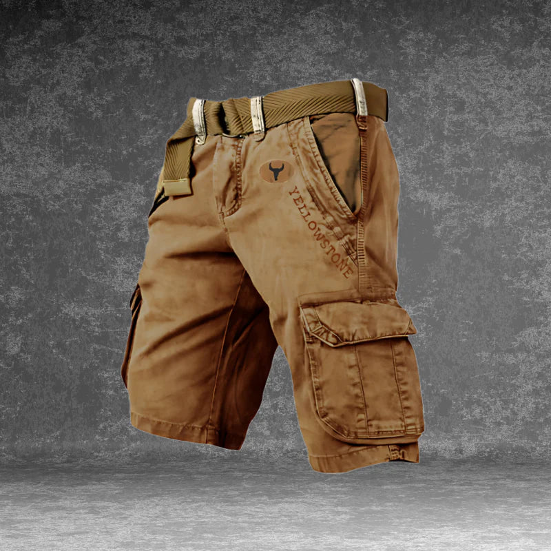 Pantaloni Corti Cargo Uomo per Attività all'Aperto con Tasche Spaziose e Design Ergonomico 8