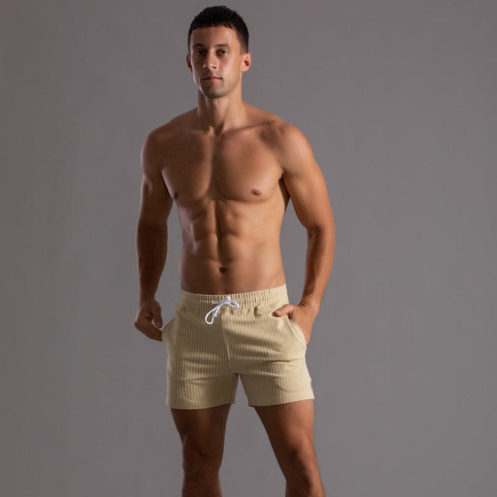 Slim-Fit und lässige Herren-Shorts für den Sommer mit elastischem Bund