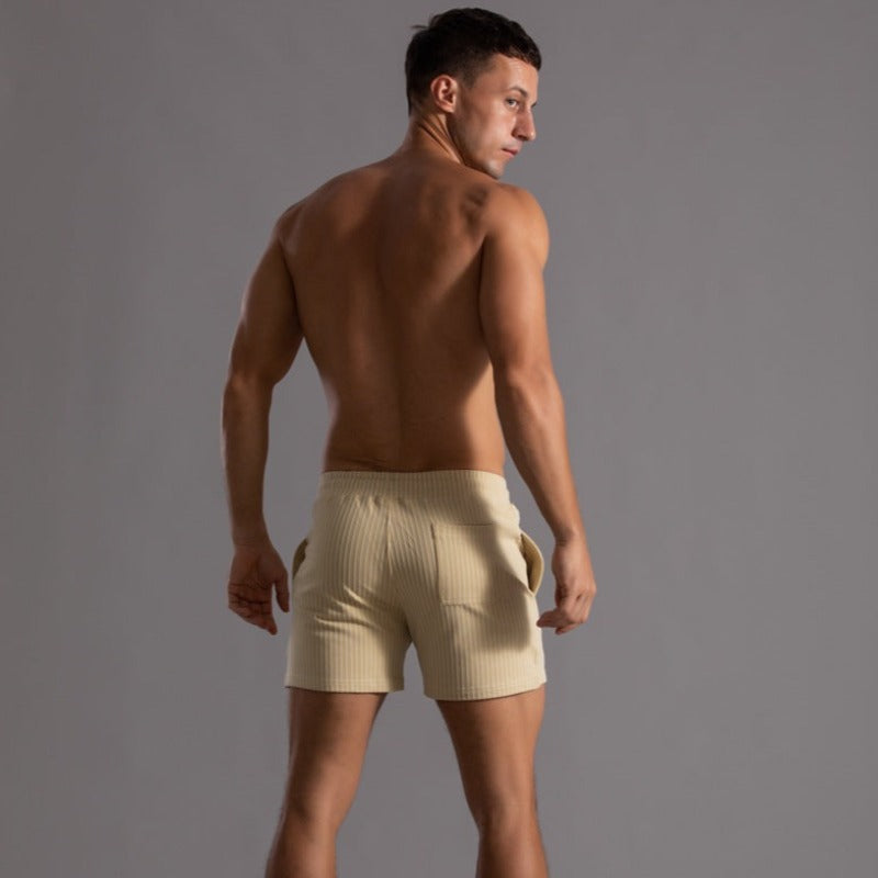 Slim-Fit und lässige Herren-Shorts für den Sommer mit elastischem Bund