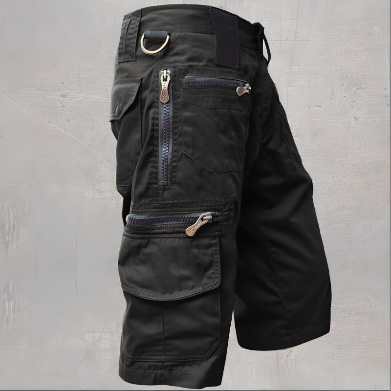 Pantaloni Corti Uomo Multifunzionali per Attività Estive con Tasche e Comfort 0