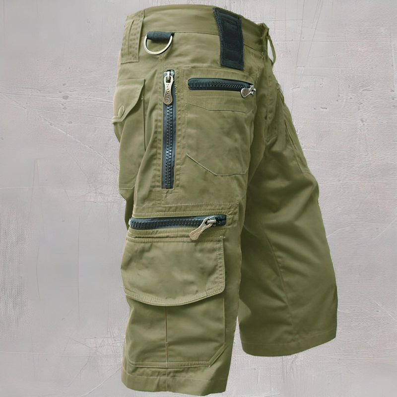 Pantaloni Corti Uomo Multifunzionali per Attività Estive con Tasche e Comfort 3