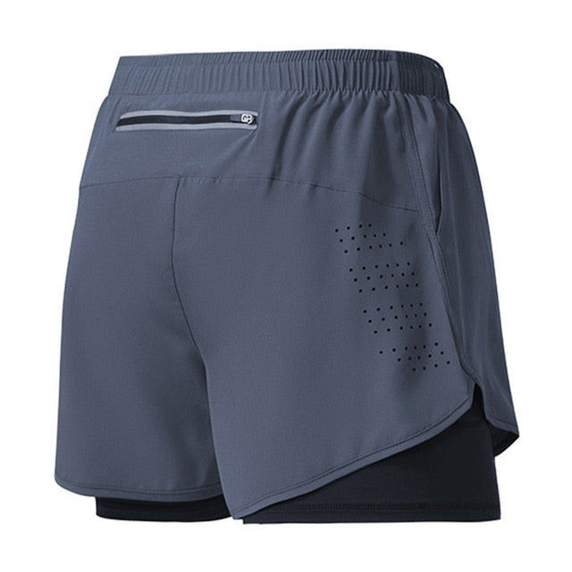 Sportliche Herren-Laufshorts mit Netz-Einsätzen