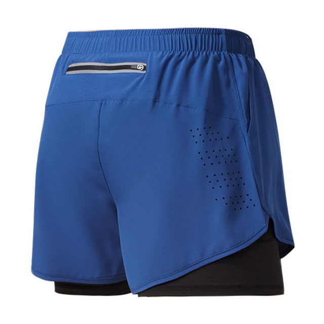 Sportliche Herren-Laufshorts mit Netz-Einsätzen