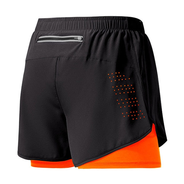 Sportliche Herren-Laufshorts mit Netz-Einsätzen