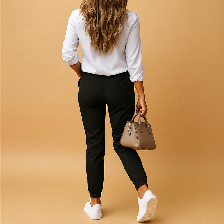 Damen Chino-Hosen Casual Slim Fit
