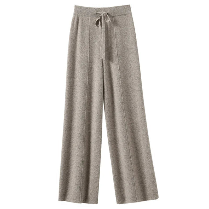 Pantaloni Donna Sweatpants Confortevoli a Gamba Larga per Relax e Attività Quotidiane 0