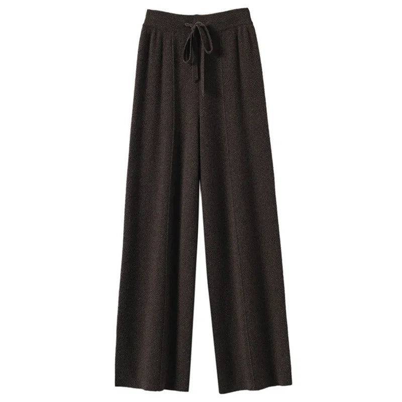 Pantaloni Donna Sweatpants Confortevoli a Gamba Larga per Relax e Attività Quotidiane 5