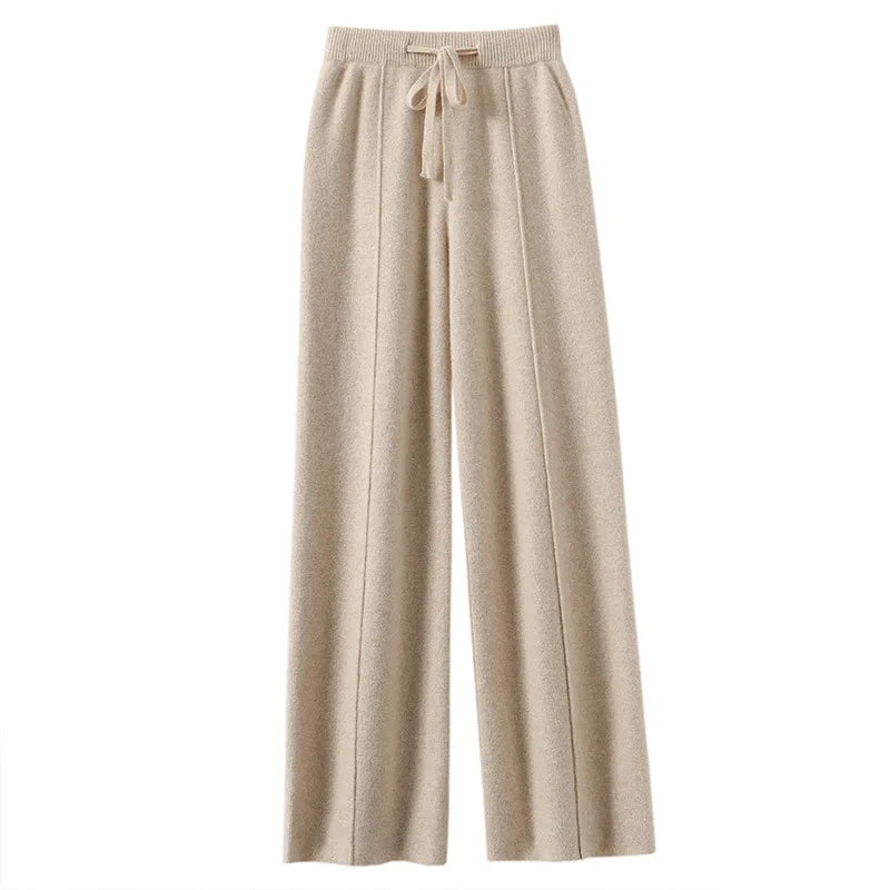 Pantaloni Donna Sweatpants Confortevoli a Gamba Larga per Relax e Attività Quotidiane 6