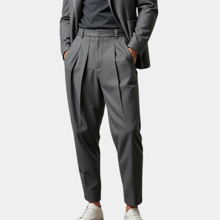 Pantaloni Eleganti Uomo Neri con Taglio Classico e Comfort Moderno - Versatili per Occasioni Formali e Semi-Formali 1
