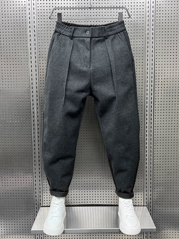 Pantaloni Eleganti Uomo Neri con Taglio Classico e Comfort Moderno - Versatili per Occasioni Formali e Semi-Formali 2