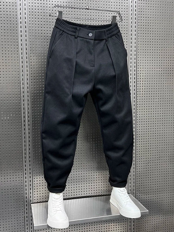 Pantaloni Eleganti Uomo Neri con Taglio Classico e Comfort Moderno - Versatili per Occasioni Formali e Semi-Formali 4