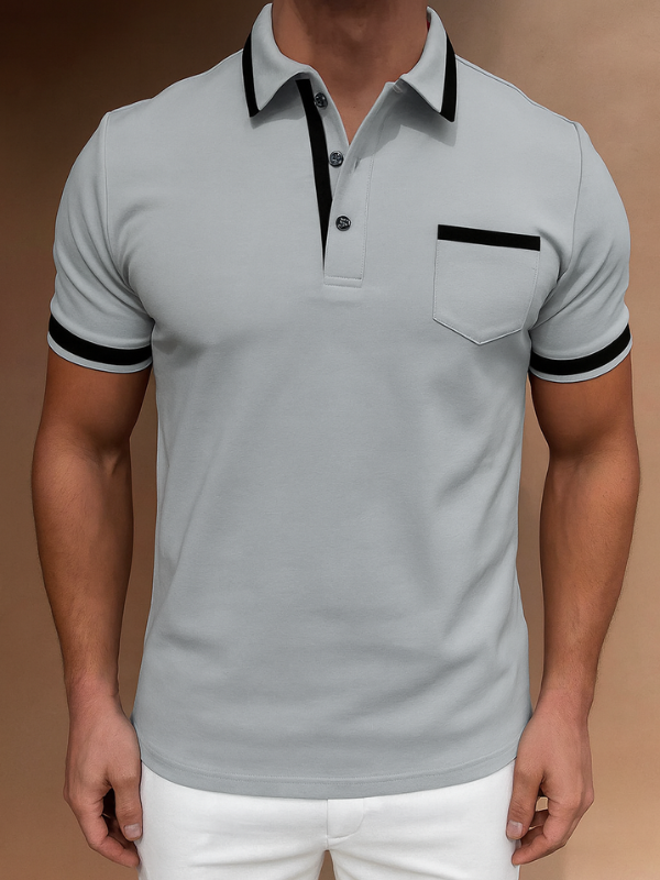 Elegante Polo da Uomo a Maniche Lunghe per Ogni Occasione - Stile Classico