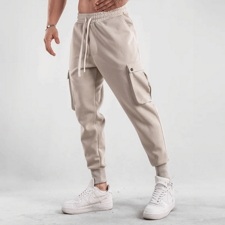 Pantaloni Joggers Uomo in Tessuto Tecnico per Sport e Attività All'Aperto