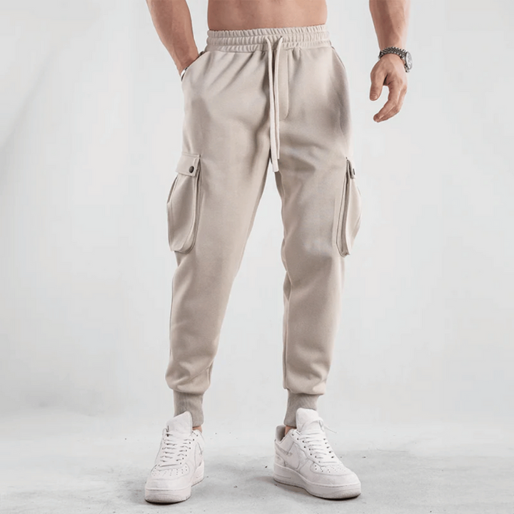 Pantaloni Joggers Uomo in Tessuto Tecnico per Sport e Attività All'Aperto