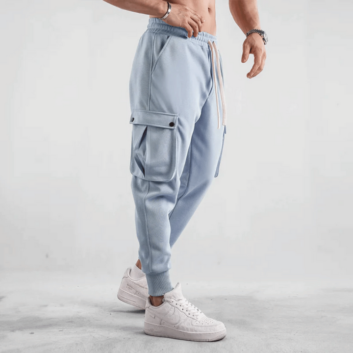 Pantaloni Joggers Uomo in Tessuto Tecnico per Sport e Attività All'Aperto