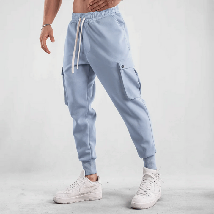 Pantaloni Joggers Uomo in Tessuto Tecnico per Sport e Attività All'Aperto