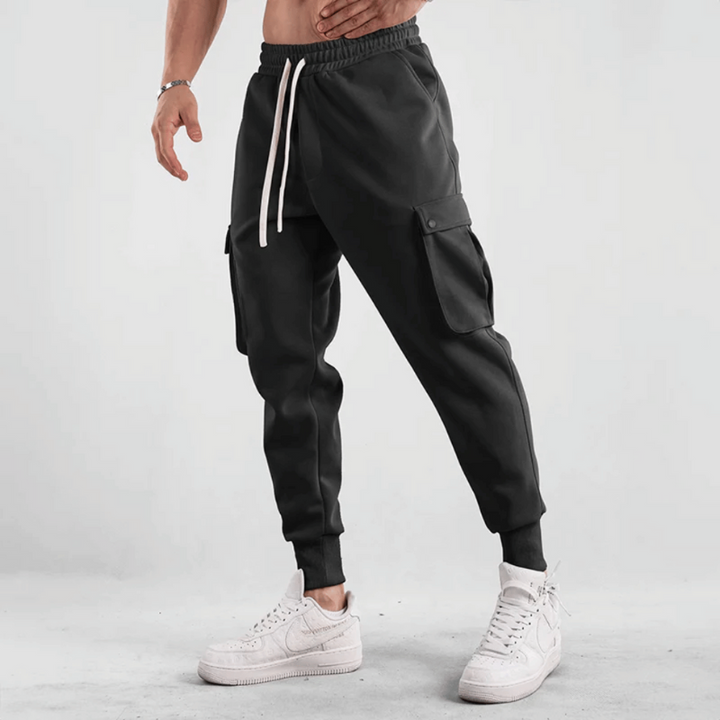 Pantaloni Joggers Uomo in Tessuto Tecnico per Sport e Attività All'Aperto