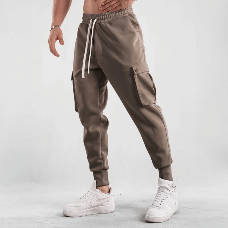 Pantaloni Joggers Uomo in Tessuto Tecnico per Sport e Attività All'Aperto