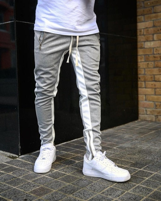 Pantaloni Sportivi da Uomo con Strisce a Contrasto 0