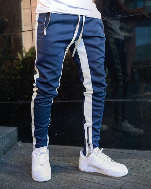Pantaloni Sportivi da Uomo con Strisce a Contrasto 1