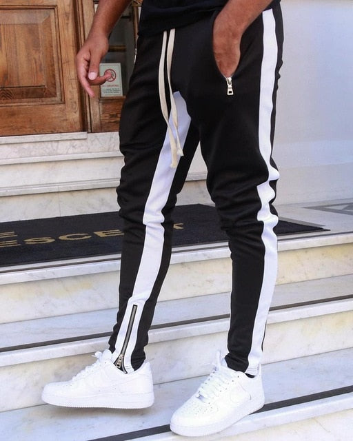 Pantaloni Sportivi da Uomo con Strisce a Contrasto 3