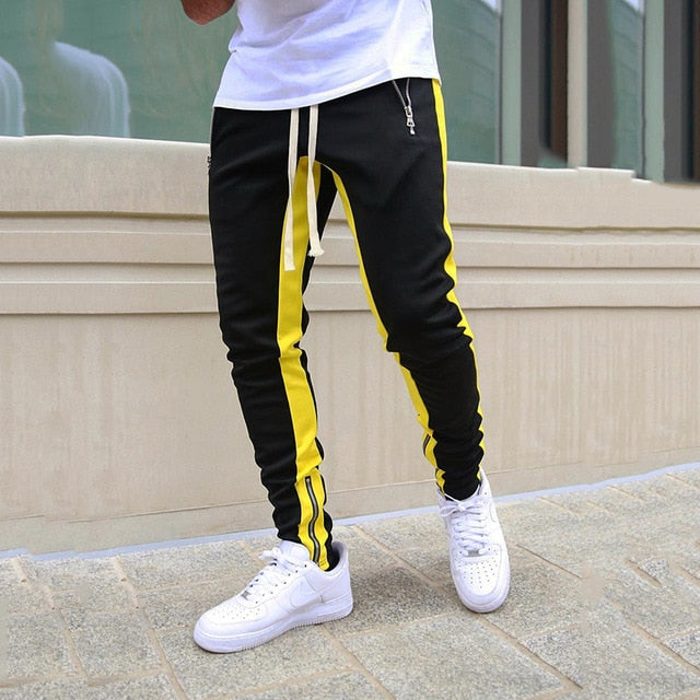 Pantaloni Sportivi da Uomo con Strisce a Contrasto 4