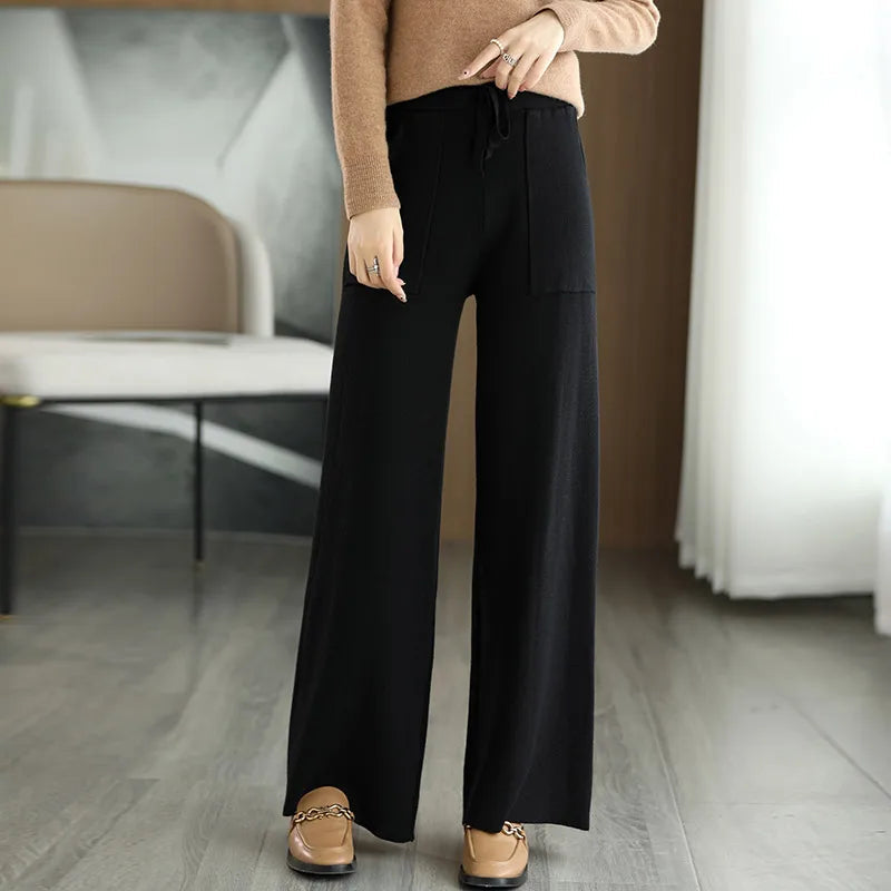 Pantaloni da Ufficio Eleganti per Donna con Tasche Frontali Comodi e Raffinati 0