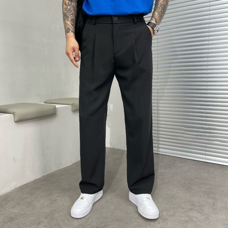 Pantaloni da Uomo Casual Eleganti con Vestibilità Comoda e Design Moderno 0