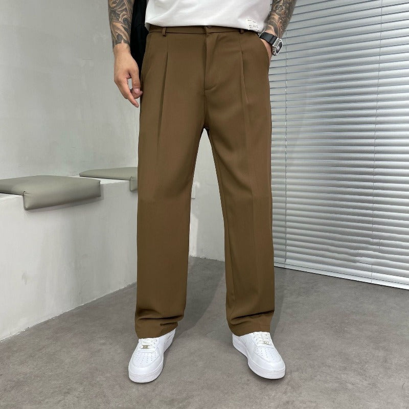 Pantaloni da Uomo Casual Eleganti con Vestibilità Comoda e Design Moderno 1