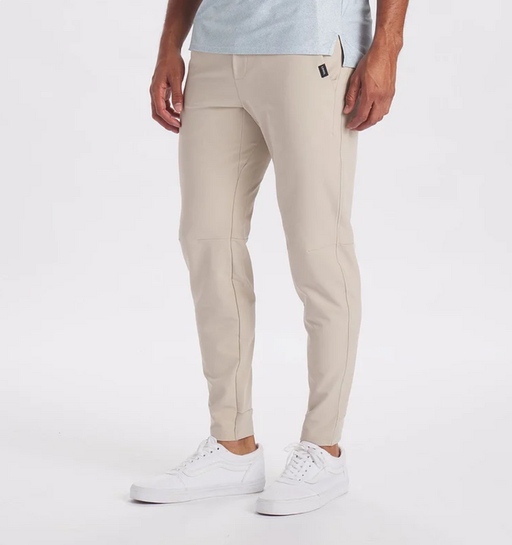 Pantaloni da Uomo Elasticizzati Affusolati con Polsini per Stile Casual e Sportivo