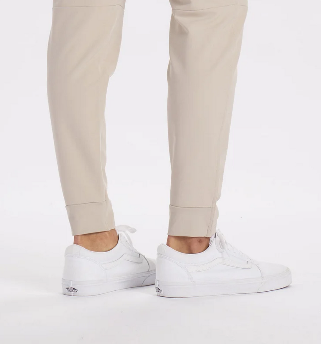 Pantaloni da Uomo Elasticizzati Affusolati con Polsini per Stile Casual e Sportivo