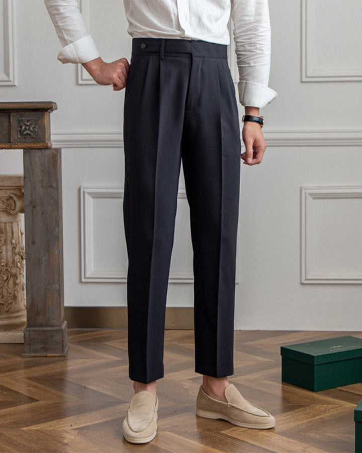 Pantaloni da Uomo Versatili a Vita Alta