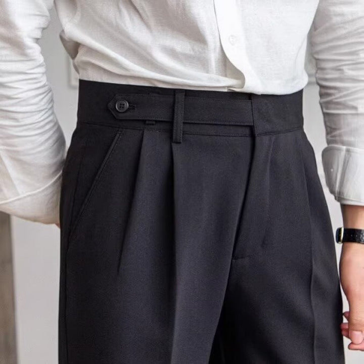 Pantaloni da Uomo Versatili a Vita Alta