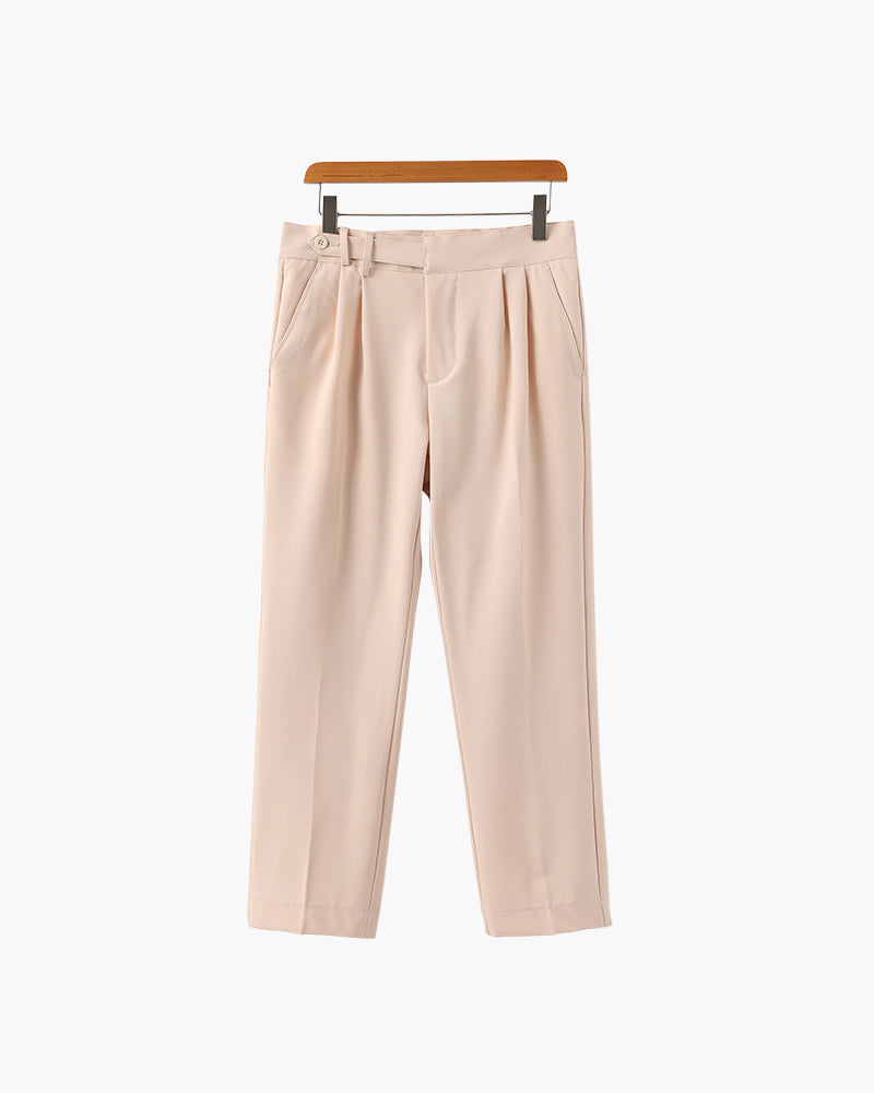Pantaloni da Uomo Versatili a Vita Alta