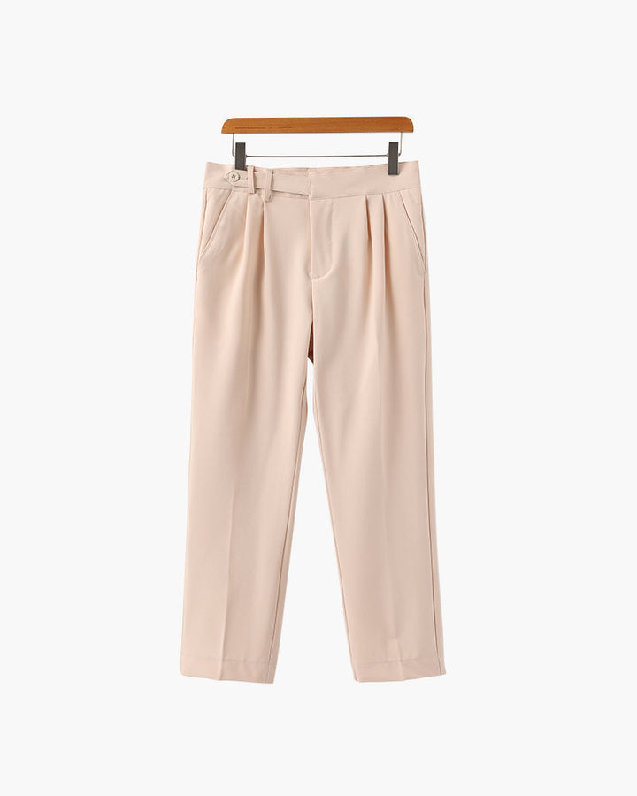 Pantaloni da Uomo Versatili a Vita Alta