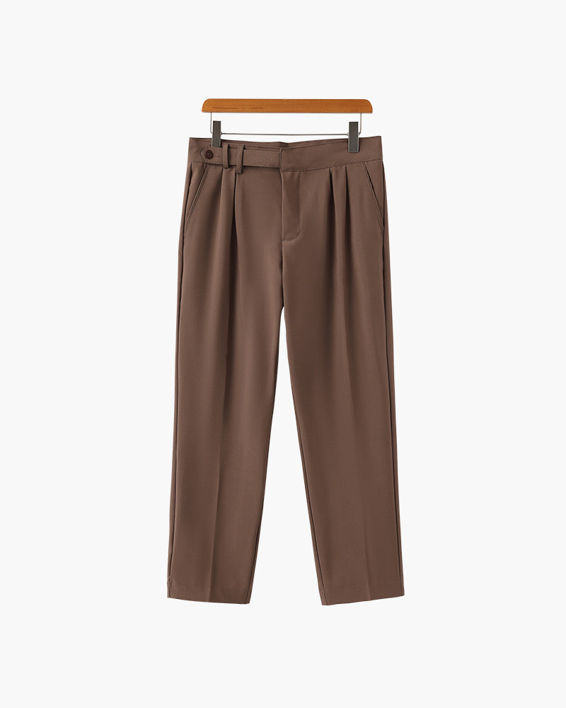 Pantaloni da Uomo Versatili a Vita Alta