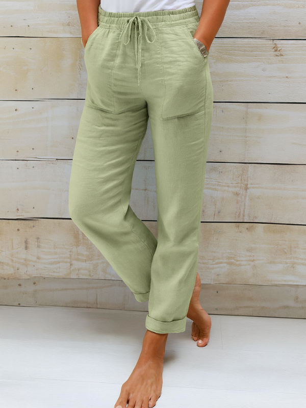 Pantaloni da Donna Dalla Vestibilità Ampia con Elastico in Vita, Ideali per l'uso Quotidiano e Versatile