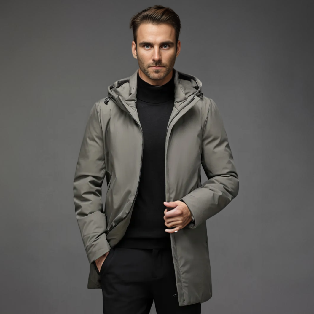 Parka Invernale con Cappuccio e Tasche Spaziose – Antivento e Idrorepellente 0