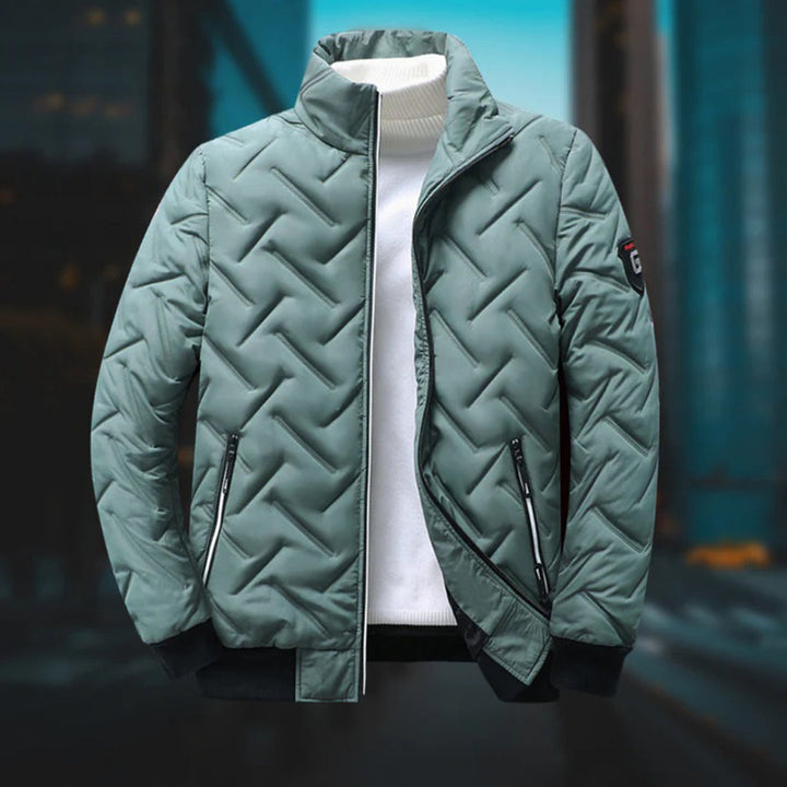 Piumino Leggero da Uomo Trapuntato con Tasche - Ideale per Autunno/Inverno, Disponibile in Nero, Verde e Grigio 1