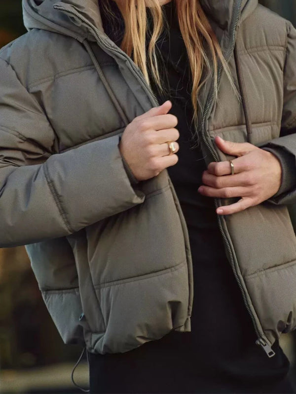 Piumino Lungo Donna con Cappuccio Leggero e Accogliente per Inverno 1
