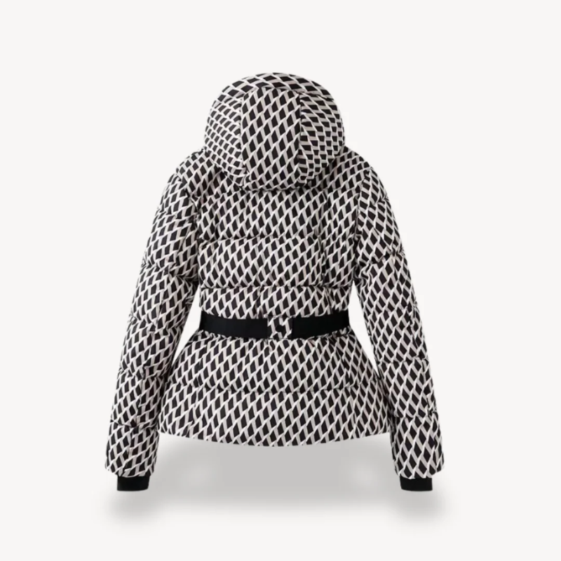 Piumino da Donna - Cappotto Invernale Imbottito con Cintura, Resistente All'acqua